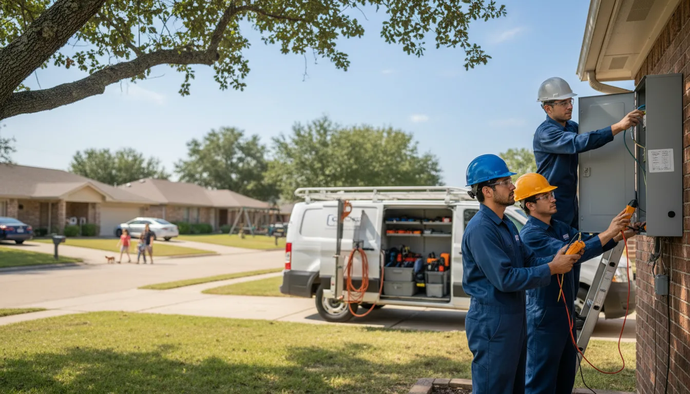 Certified electrician providing emergency electrical services in Bruceville, IN